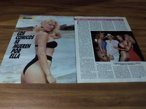 (ak288) Judith Gabbani * Clippings Revista 2 Pgs * 1988