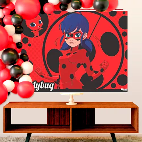 Decoração de Mesa Miraculous Ladybug - 6 unidades - Alegra Festa