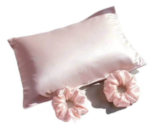 Set Funda Almohada De Seda Antifrizz Y Antiarrugas