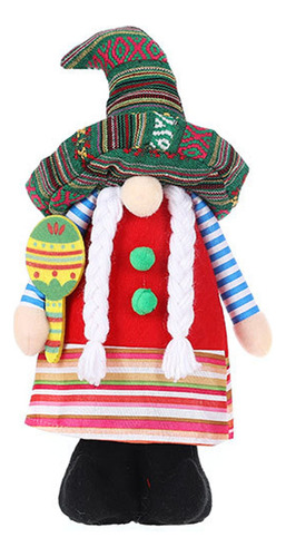 Sombrero De Ala Ancha A La Moda Rudolph Dwarf Doll Musical I