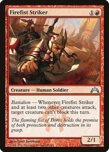 Carta Magic Firefist Striker Gatecrash Mtg