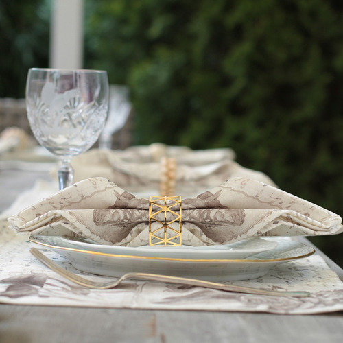 Decoración Para Cena De Boda Con 12 Servilleteros