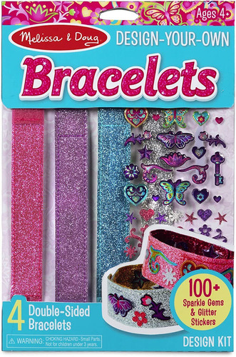 Melissa Amp Doug Desenhe Suas Próprias Pulseiras 100 Sparkle