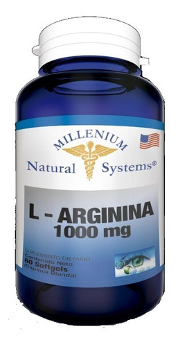 L Arginina 1000mg X 60 Softgels Natural 