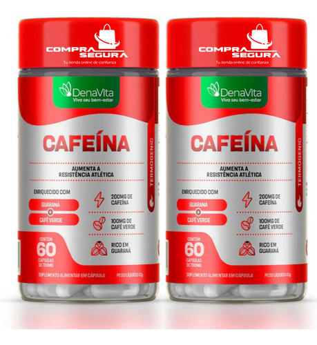 Cafeína, Guaraná Y Café Verde 120 Cápsulas