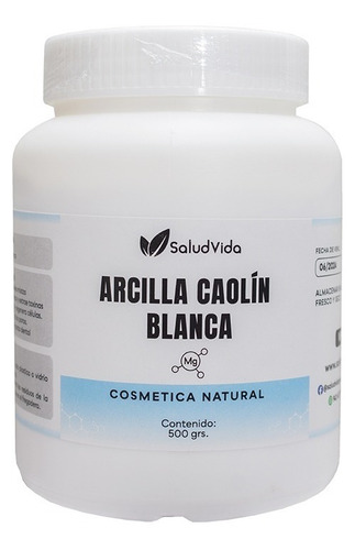 Arcilla Caolin Blanca (pieles Mixtas) 500gr.