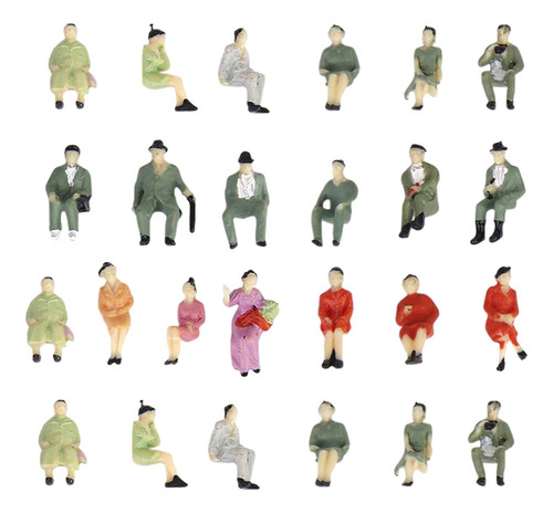 2 X 25x Ho Escala 1:87 Figuras Tren Park Street Sentarse
