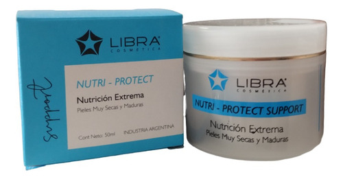 4 Crema Facial Nutre Protect Piel Seca 50gr Libra Cosmetica Momento De Aplicación Día/noche