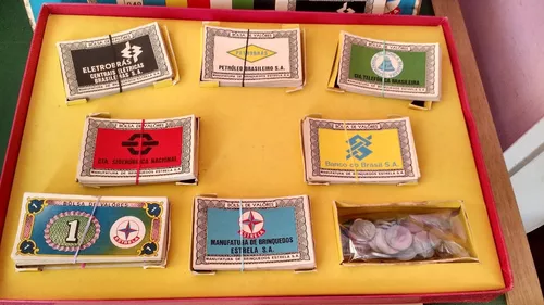 Jogo de Tabuleiro BOLSA DE VALORES , Mercado x Local Produtos em