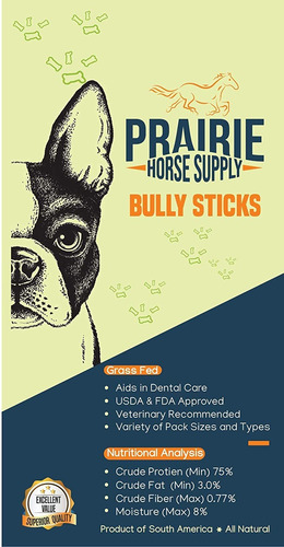 Bully Sticks 6 Pulgadas Jumbo Totalmente Natural Sin Granos