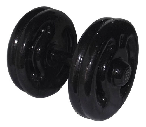 Dumbbell Emborrachado Treinamento Funcional Academia 22kg