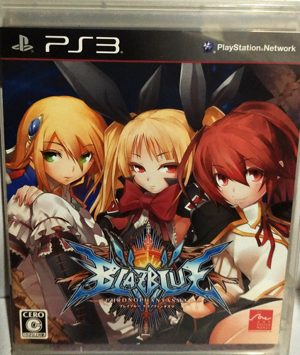 Ps3 Playstation Blazblue Chrono Phantasma Videojuego Japones