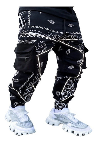 Pantalones Tipo Overol De Hip Hop Para Hombre