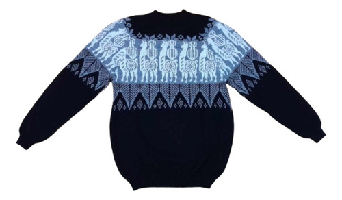 Sweater Pullover Lana Alpaca Llama Talle L Unisex Cantaro