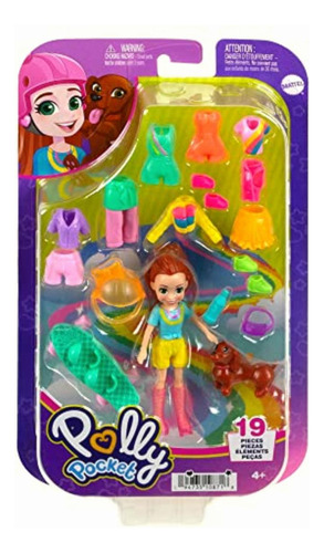 Polly Pocket Set De Juego Paquete De Modas Lila Arcoíris