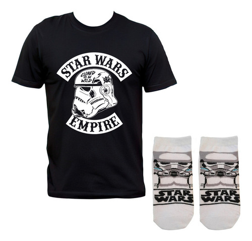 Combo Remera Y Soquetes Stormtrooper Star Wars