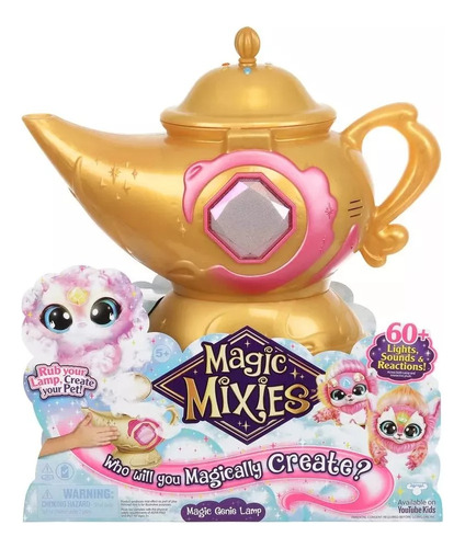 Lámpara Magic Genie de Magic Mixies, caldero mágico rosa