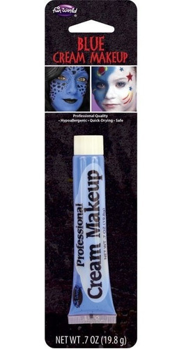 Maquillaje Crema Azul Para Halloween