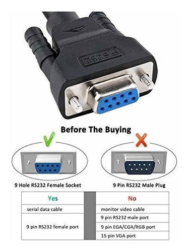 Cable Serie Dtech Db9 Rs232 Hembra A Hembra, Módem Nulo Cor