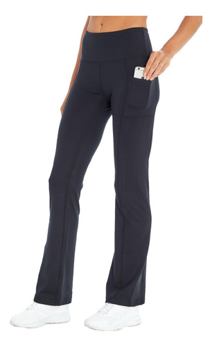 Bally Total Fitness Pantalon De Corte De Bota Delgado Con Bo