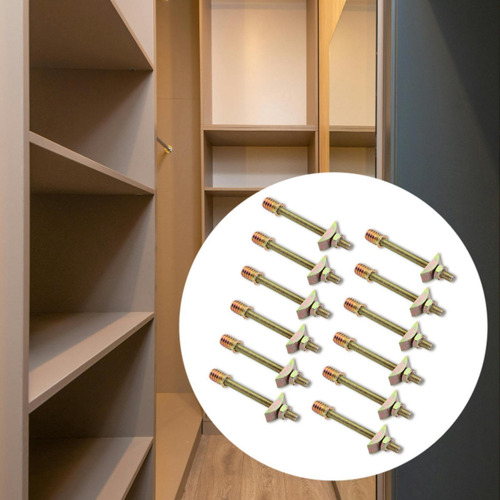 12 Piezas Muebles Conectores Conector De Varilla M8x80 Mm