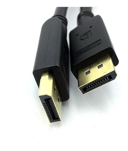 Cabo Monitor E Placa Vídeo Displayport 1.2 Ouro - 2 Metros