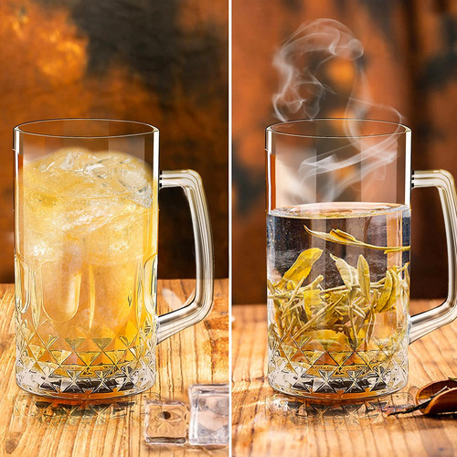 Pack De 2 Tazas De Cerveza 946 Ml Altas Y Resistentes