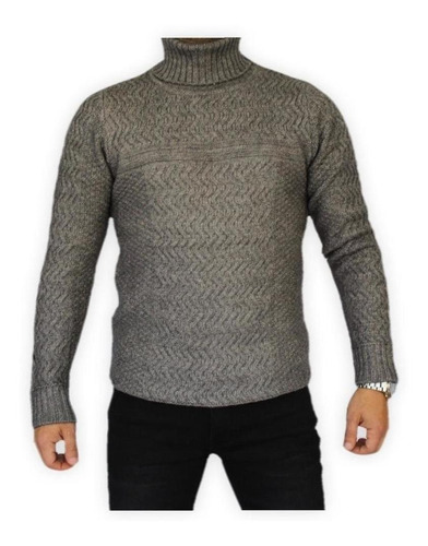 Sweater Hombre Cuello Tortuga Jersey Grueso 