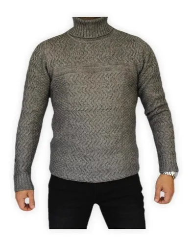Sweater Hombre Cuello Tortuga Jersey Grueso