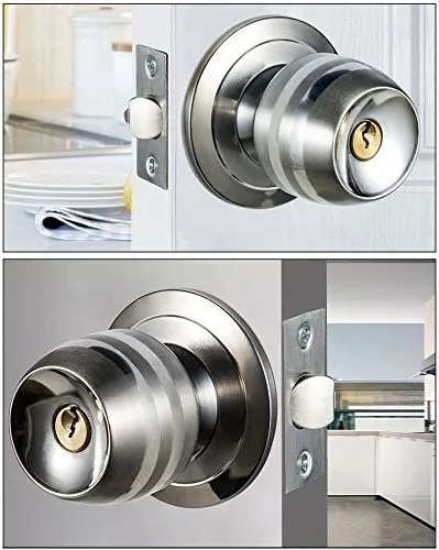 Imagen 3 de 8 de Cerradura Puerta Chapa Dormitorio Casa Seguridad/ E-shop