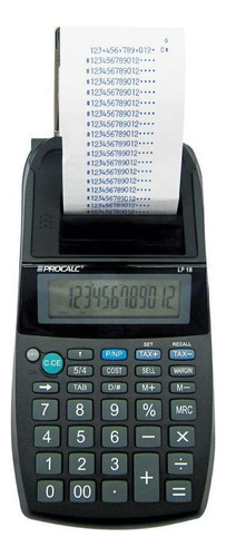 Calculadora De Impressão Procalc Lp18 12 Dígitos Calculadora
