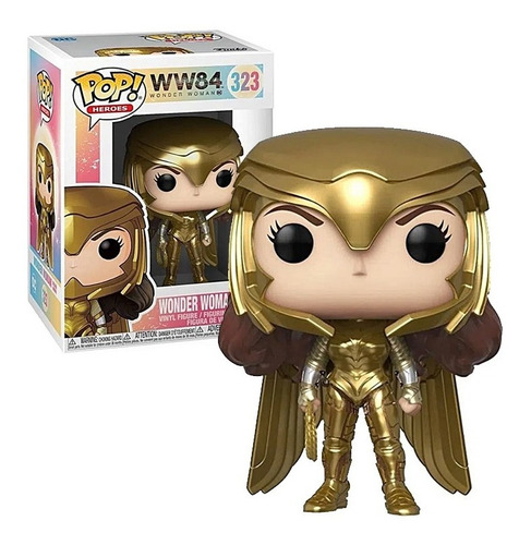 Pop! Funko Mulher Maravilha Gold 323 | Wonder Woman Ww 1984