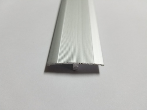 Tapa Junta Aluminio Terminación Nervio Piso Plata X 90cm