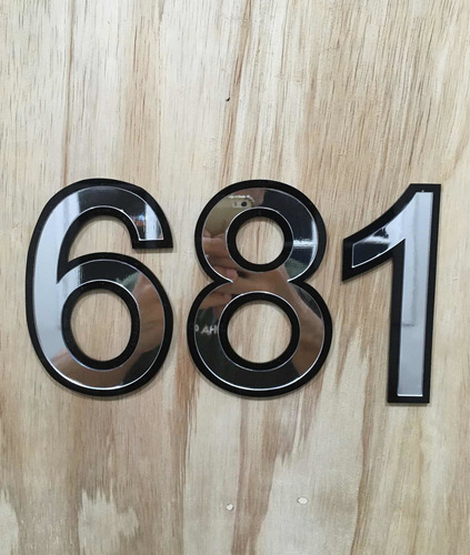 Kit C/ 3 Números P/ Sua Casa Feitos Com Acrílico Espelhado