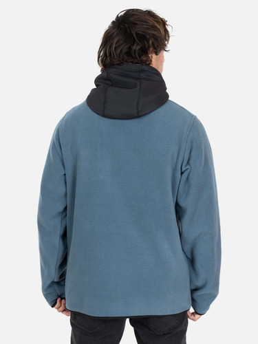 Poleron Micropolar Ocean Mist Azul Hombre Maui And Sons