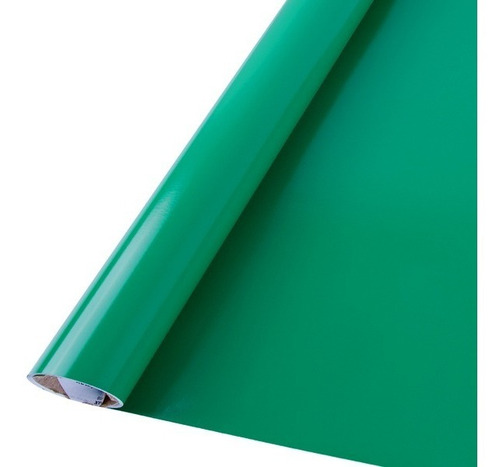 Adesivo P/ Envelopamento Geladeira Moveis Verde Bandeira 10m