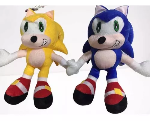 Boneco Sonic Ouriço de pelúcia 50cm (Azul)