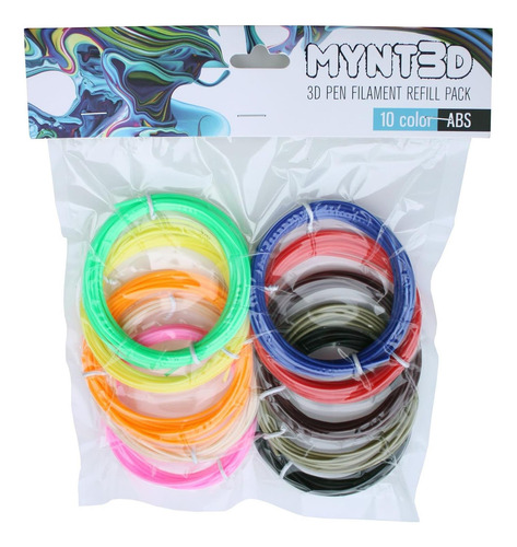 Paquete De Recarga De Filamentos 3d De Pen Filament Mynt3d A