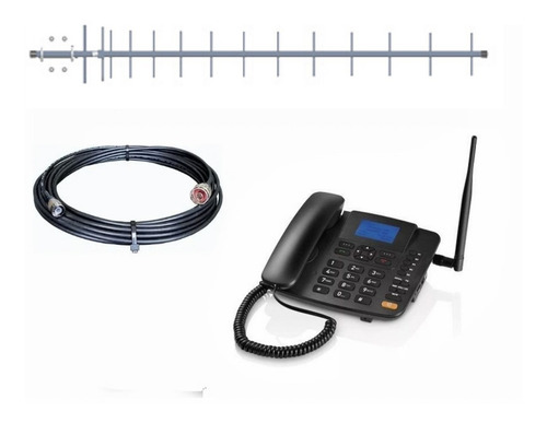 Kit Completo Telefone Rural Celular Desbloqueado Quadriband