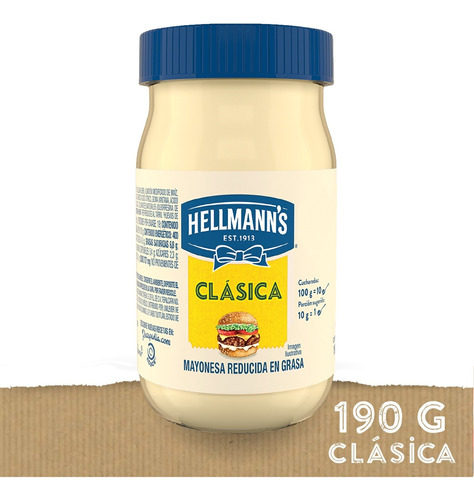 Mayonesa Clásica Hellmanns 190 Gr