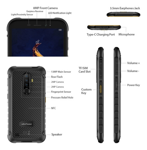 Armor X8 - Dualsim 4g Todo Terreno Ip68 Ip69 Resistente