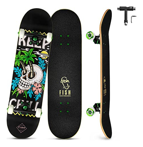 Skateboard Teens Girls 31  Doble Kick Dec