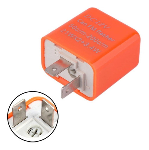 Imagen 1 de 5 de Flasher Luz De Cruce Lucesled Frecuencia Ajustable Para Moto