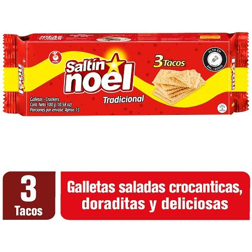 Galleta Saltin Rojo 3 Tacos - Unidad a $6336