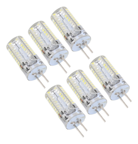 6 Bombillas Led Gy6.35 De 5 W, Ac, 12 V, Luz Blanca Cálida,