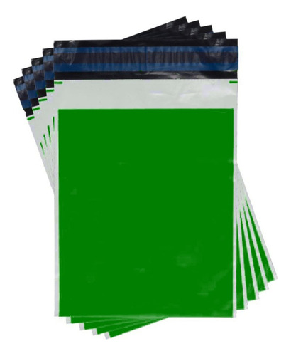 250 Envelopes Coloridos Para - Verde - 19x25 Cm