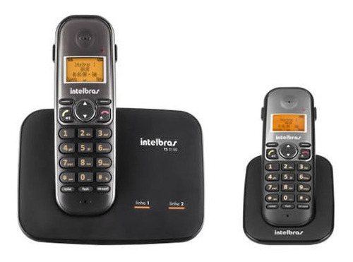 Kit Telefone 2 Linhas Ts 5150 + 1 Ramal Ts 5121 Intelbras