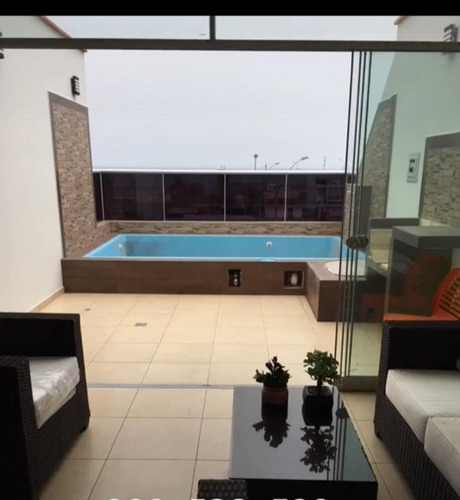 Imagen 10 de 15 de Casa De Playa En Punta Negra Con Piscina Parrilla Privada. Amoblado Condominio Cerrado. Vigilancia 24/7