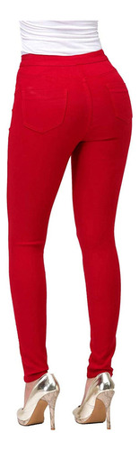 Pantalones De Mezclilla Elásticos De Moda Para Mujer