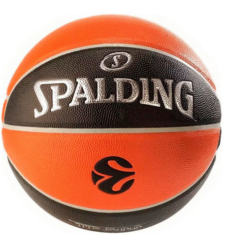 Imagen 4 de 7 de Pelota De Basquet N7 Spalding Euroleague Outdoor Profesional
